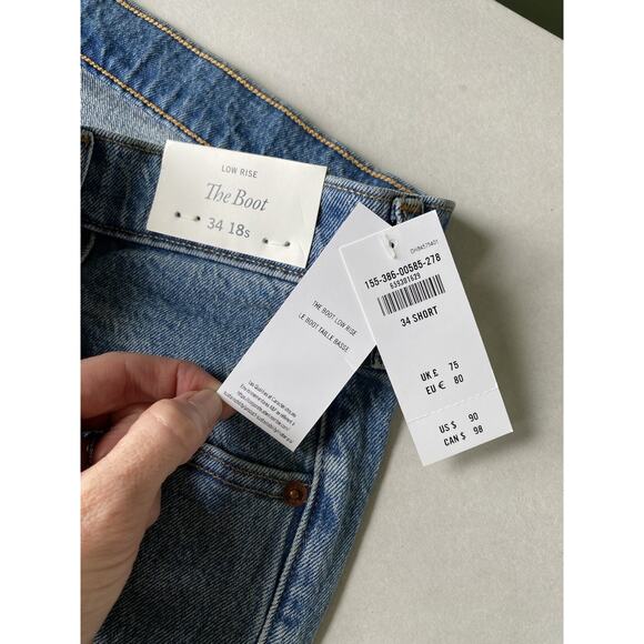 Abercrombie & Fitch Jeans Womens Size 18S Short Low Rise AF The Boot Denim Pants - Picture 3 of 13